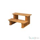 Vitalspa Thermowood fa lépcső a medencékhez