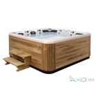 Vitalspa Thermowood fa lépcső a medencékhez